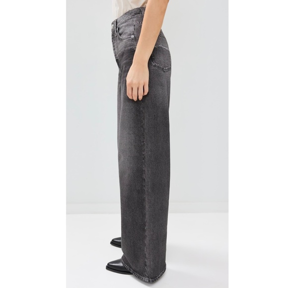 Rag & Bone Miramar Fleece Terry Sofie Wide Leg Sweatpants Jeans Charlize 28 NWOT - Picture 3 of 9